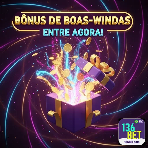 Imagem promocional da 136bet destacando o bônus 06, site de apostas online com ofertas especiais.